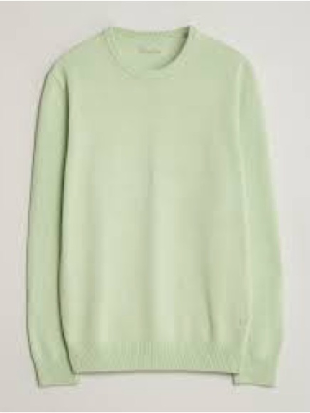 Hudson North| Honeydew Green 100% Cotton Crewneck Sweater Sz L